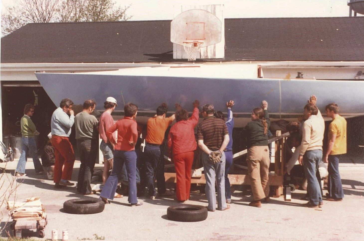 “Ragtime”- first J/24, built in Johnstone garage, 1988